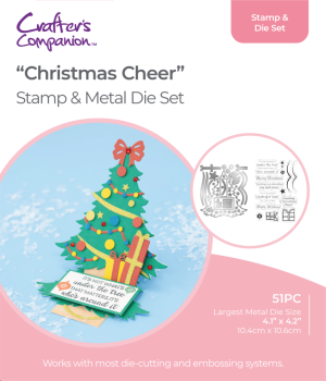 Gemini - Stempel & Stanze "Christmas Cheer" Shaped Card Base Stamp & Dies 