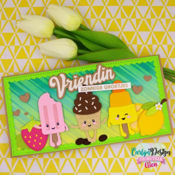 Carlijn Design - Stanzschablone "Popsicle Smiles" Dies 