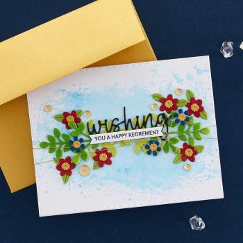 Spellbinders - Stempelset & Stanzschablone "Snowflake Wishes" Clear Stamps & Dies