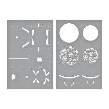 Spellbinders - Schablone "Snowflake Ornaments" Layered Stencil