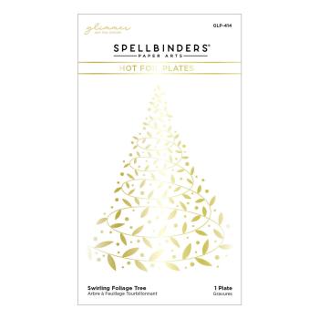 Spellbinders - Heißfolien-Platte "Swirling Foliage Tree" Hot Foil Plate Glimmer