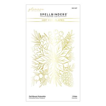 Spellbinders - Heißfolien-Platte "Full Bloom Poinsettia" Hot Foil Plate Glimmer