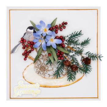 Spellbinders - Glimmer Hot Foil Plate & Dies "Snow Garden Sentiments"