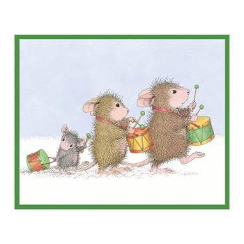 Spellbinders - Gummistempel Set "Drummer Mice" Cling Stamp