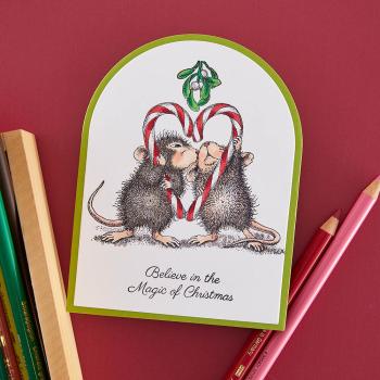 Spellbinders - Gummistempel Set "Mistletoe Kiss" Cling Stamp