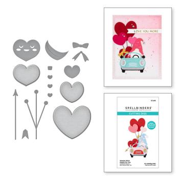 Spellbinders - Stanzschablone "Gnome Drive Hearts for You" Dies