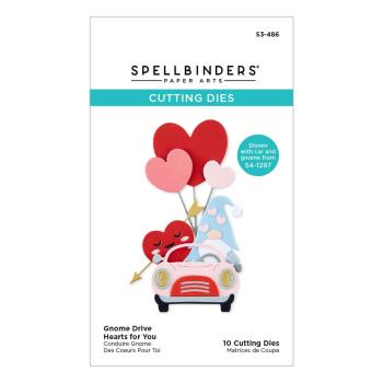 Spellbinders - Stanzschablone "Gnome Drive Hearts for You" Dies