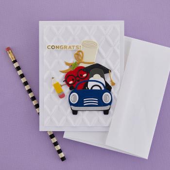 Spellbinders - Stanzschablone "Gnome Drive Graduation" Dies