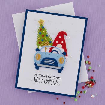 Spellbinders - Stanzschablone "Gnome Drive Holiday" Dies