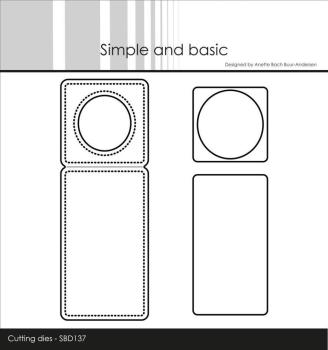 Simple and Basic - Stanzschablone 4x11 cm "Mini Pierced Bottle Label" Dies