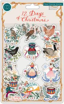 Craft Consortium - Stempelset "12 Days of Christmas" Clear Stamps