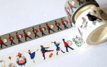 Craft Consortium - Decorative Tape "12 Days of Christmas" Washi Tape 