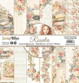 ScrapBoys - Designpapier "Rosalia" Paper Pack 12x12 Inch - 12 Bogen