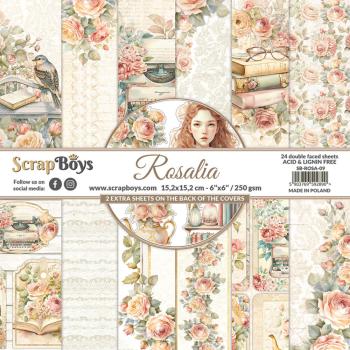 ScrapBoys - Designpapier "Rosalia" Paper Pack 6x6 Inch - 24 Bogen