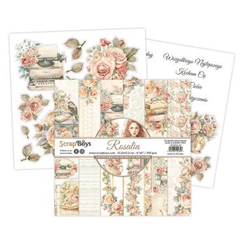 ScrapBoys - Designpapier "Rosalia" Paper Pack 6x6 Inch - 24 Bogen