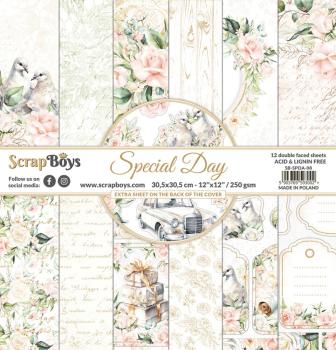 ScrapBoys - Designpapier "Special Day" Paper Pack 12x12 Inch - 12 Bogen