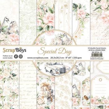 ScrapBoys - Designpapier "Special Day" Paper Pack 8x8 Inch - 12 Bogen