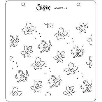 Sizzix - Schablone "Flower Patch" Layered Stencil Design by Alexis Trimble