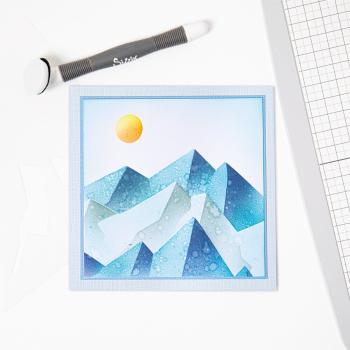 Sizzix - Schablone "Mountain Scene" Layered Stencil Design by Josh Griffiths