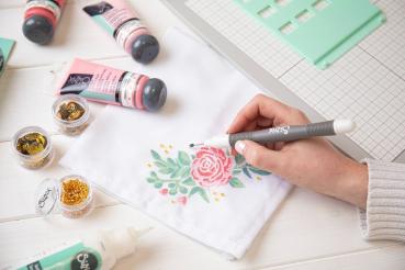 Sizzix - Schablone "Floral Borders" Layered Stencil Design by Olivia Rose