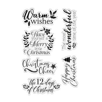 Crafters Companion - Stempelset "Warm Wishes" Clear Stamps