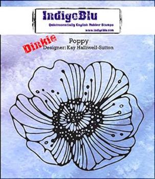 IndigoBlu - Gummistempel "Poppy" A7 Rubber Stamp