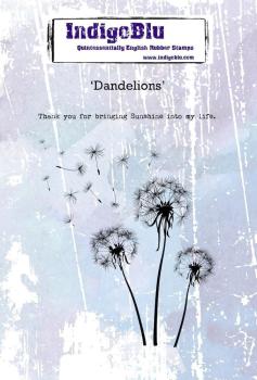 IndigoBlu - Gummistempel Set "Dandelions" A6 Rubber Stamp