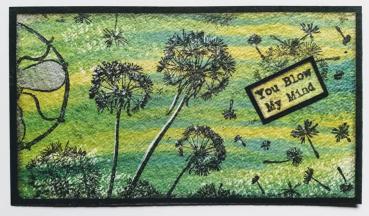 IndigoBlu - Gummistempel Set "Dandelions" A6 Rubber Stamp