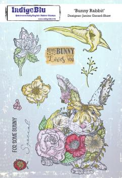 IndigoBlu - Gummistempel Set "Bunny Rabbit" A5 Rubber Stamp