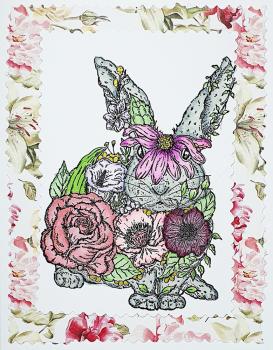 IndigoBlu - Gummistempel Set "Bunny Rabbit" A5 Rubber Stamp