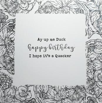 IndigoBlu - Gummistempel Set "Darling Duckling" A5 Rubber Stamp