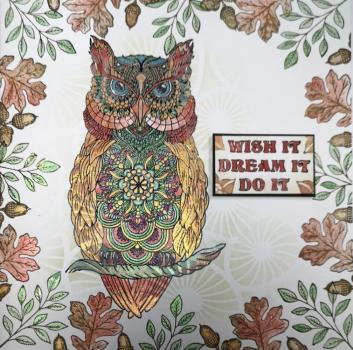 IndigoBlu - Gummistempel Set "Owl Tales" A5 Rubber Stamp