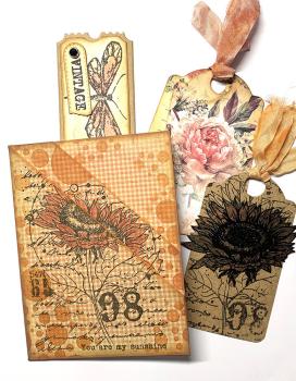 IndigoBlu - Gummistempel "Sunflower Bloom" A6 Rubber Stamp