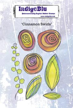 IndigoBlu - Gummistempel Set "Cinnamon Swirls" A6 Rubber Stamp