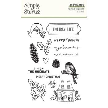 Simple Stories - Stempelset "The Holiday Life" Clear Stamps 