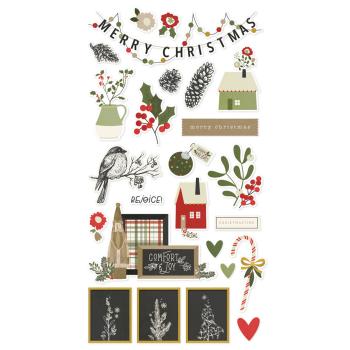 Simple Stories - Aufkleber "The Holiday Life" Chipboard Sticker 