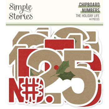 Simple Stories - Aufkleber "Numbers" Chipboard Sticker 