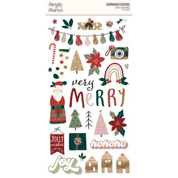 Simple Stories - Collectors Essential Kit "Boho Christmas" 12 Bogen Designpapier