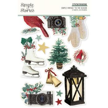 Simple Stories - Aufkleber "Vintage 'Tis The Season" Sticker Book