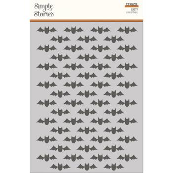 Simple Stories - Schablone 6x8 Inch "Batty" Stencil