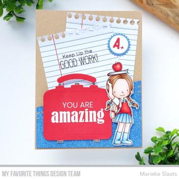 My Favorite Things - Gummistempel "Denim" 6x6" Background Rubber Stamp