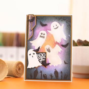 Crafters Companion -Fright Night - Stempel & Stencil