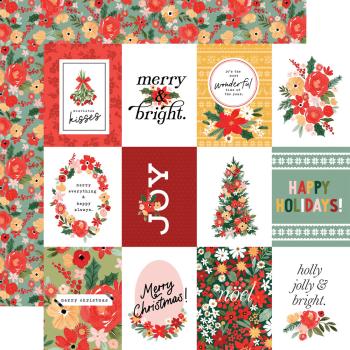 Carta Bella - Designpapier "Joyful Christmas Flora" Collection Kit 12x12 Inch - 12 Bogen  