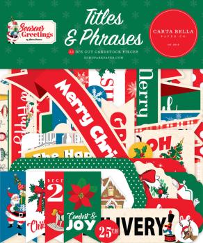 Carta Bella - Stanzteile "Season's Greetings" Titles & Phrases