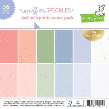 Lawn Fawn - Designpapier "Spiffier Speckles" Paper Pad 6x6 Inch - 36 Bogen