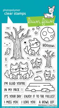 Lawn Fawn - Stempelset "Wild Wolves" Clear Stamps