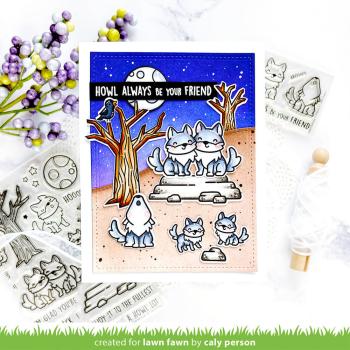 Lawn Fawn - Stempelset "Wild Wolves" Clear Stamps