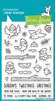 Lawn Fawn - Stempelset "Winter Birds" Clear Stamps