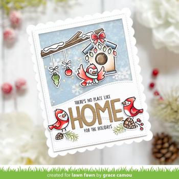 Lawn Fawn - Stempelset "Winter Birds" Clear Stamps