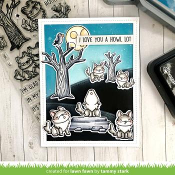 Lawn Fawn - Stempelset "Wolf Before 'n Afters" Clear Stamps